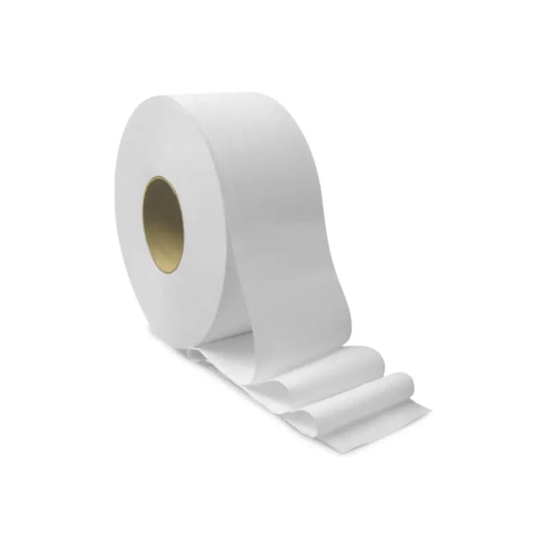 von Drehle Toilet Paper & Tissue Roll 1000 FT 2PLY White Jumbo Jr (JRT) 3.3IN Core Diameter 12/Case