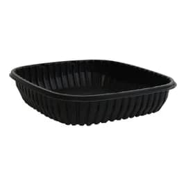 Take-Out Container 56 OZ Plastic Black Square 200/Case