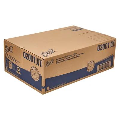 Scott® Essential Roll Paper Towel 8IN X950FT White Purple Hardwound Core Sterile 950 Sheets/Roll 6 Rolls/Case