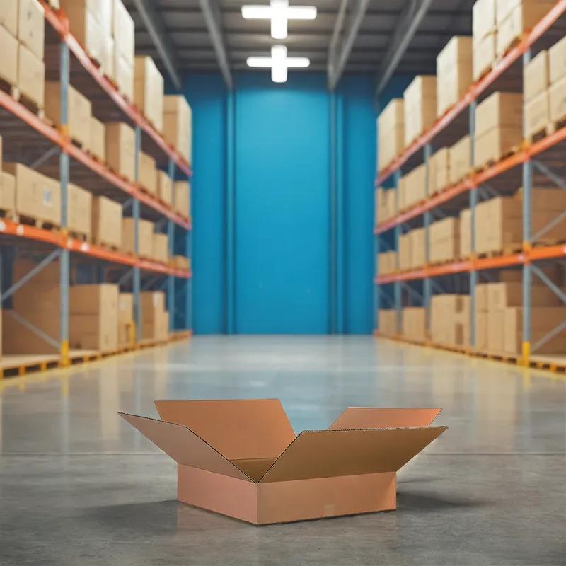 Box 26X26X6 IN Kraft Corrugated Cardboard 32ECT 1/Each