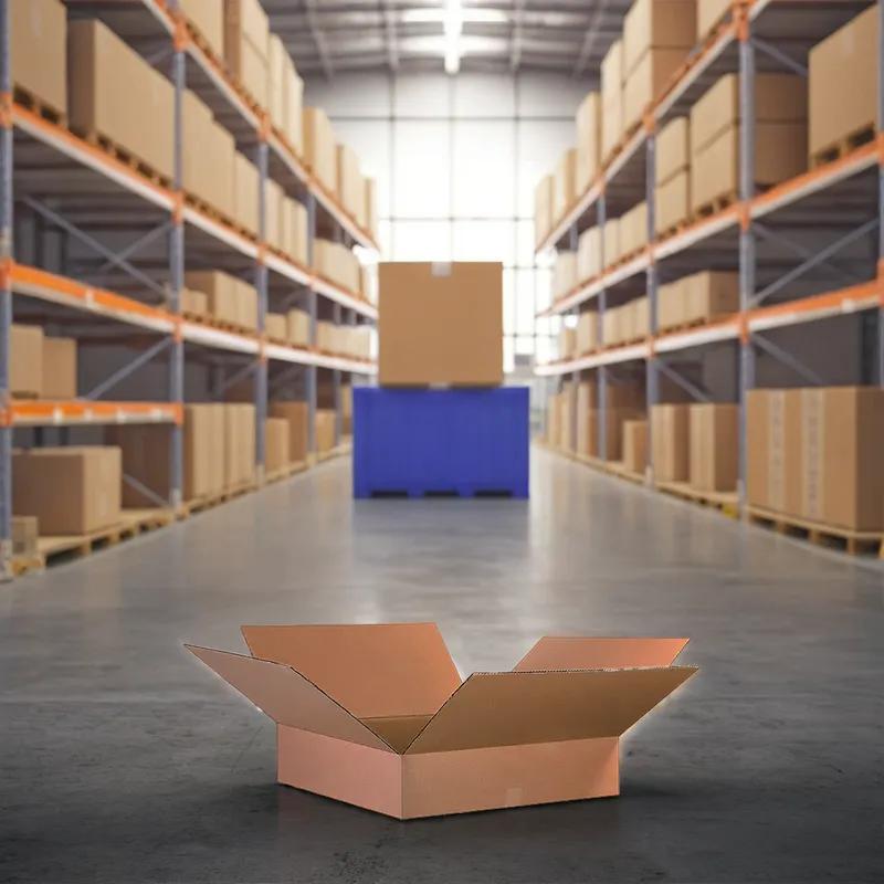 Box 26X26X6 IN Kraft Corrugated Cardboard 32ECT 1/Each