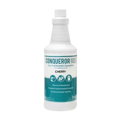 Conqueror 103 Additive & Deodorizer Cherry Clear Liquid Concentrate 1 QT 12/Case