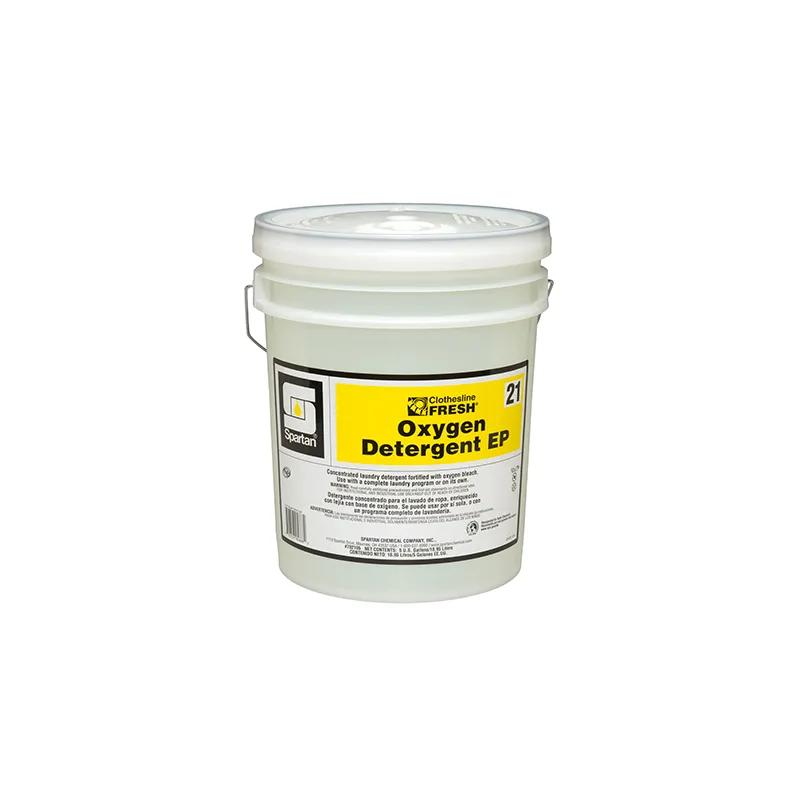 Clothesline Fresh® Oxygen Detergent EP 21 Unscented Laundry Detergent 5 GAL Acidic Liquid Oxygenated 1/Pail