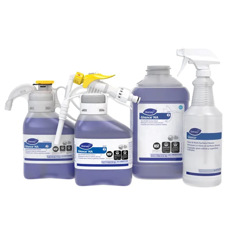 Glance® Odorless Glass Cleaner 1.4 L Multi Surface Liquid Kosher 2/Case