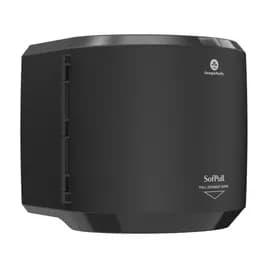 Sofpull® Paper Towel Dispenser Plastic Wall Mount, Locking Black Centerpull High Capacity Viewing Window 1/Each