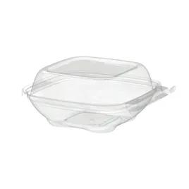 Safe-T-Chef® Deli Container Hinged 6.06X5.88X2.63 IN PP Clear Microwave Safe Tamper-Evident 264/Case