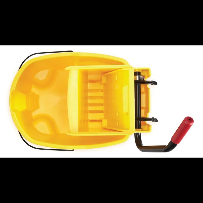 WaveBrake® Mop Bucket & Wringer 35 QT Plastic Black Gray Dual Cavity Side Press 1/Case