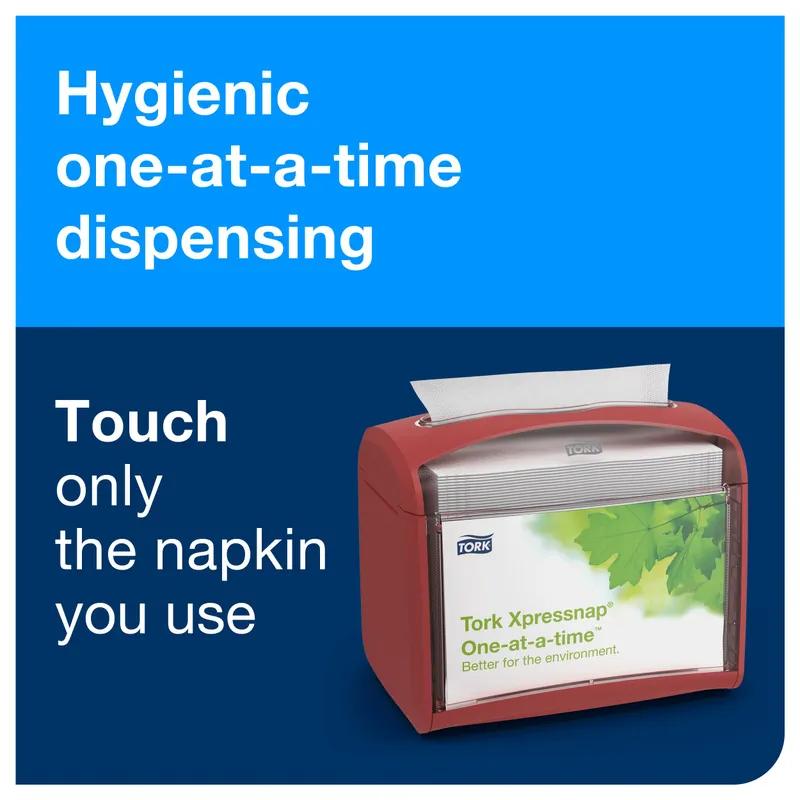 Tork Xpressnap® Napkin Dispenser 5.6X7.9X6.7 IN Red Plastic Tabletop 1/Each
