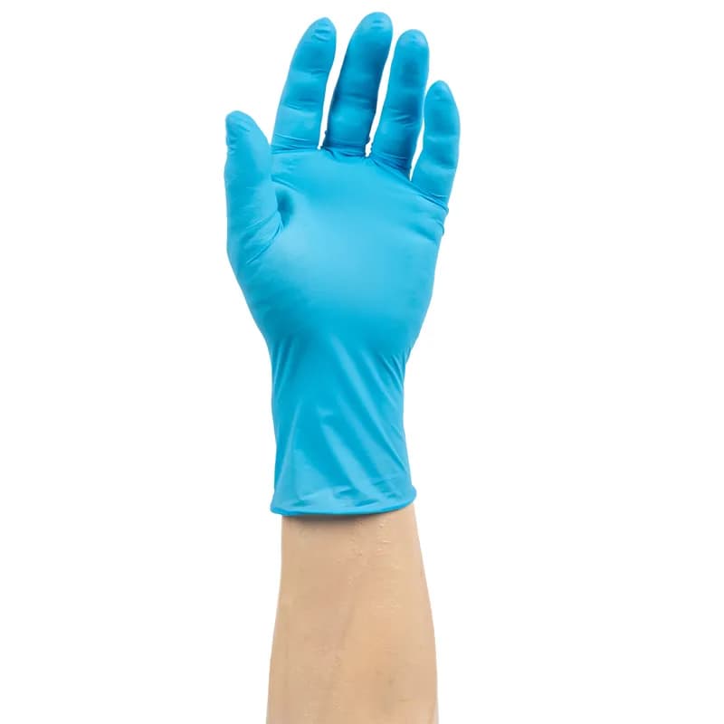 Nitra Examination Gloves Small (SM) Blue 4MIL Medium Heavy Nitrile Powder-Free 100 Count/Pack