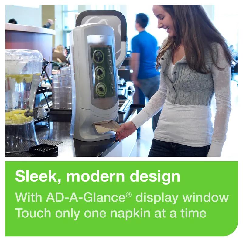 Tork Xpressnap® N4 Napkin Dispenser 9.25X9.25X24.5 IN Gray Plastic Stand 1/Each