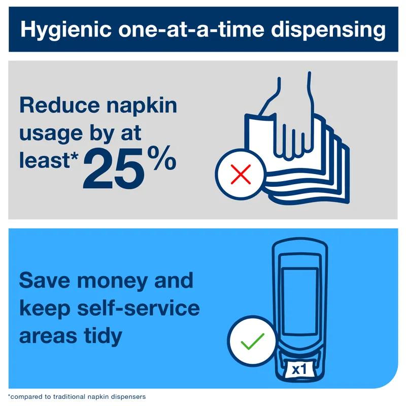 Tork Xpressnap® N4 Napkin Dispenser 9.25X9.25X24.5 IN Gray Plastic Stand 1/Each