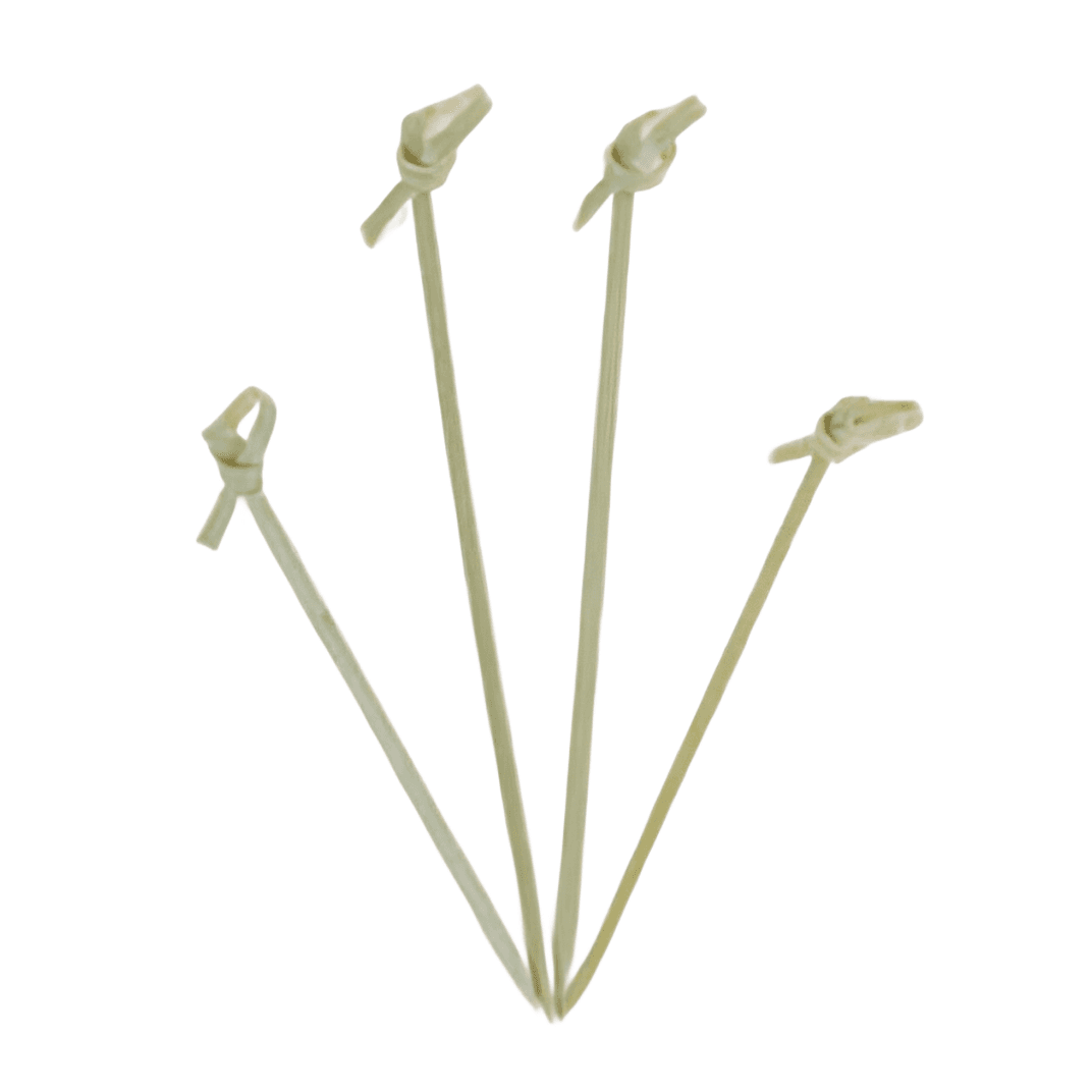Knot Skewer 4.75 IN Bamboo Flower 50 Count/Pack 20 Packs/Case 1000 Count/Case