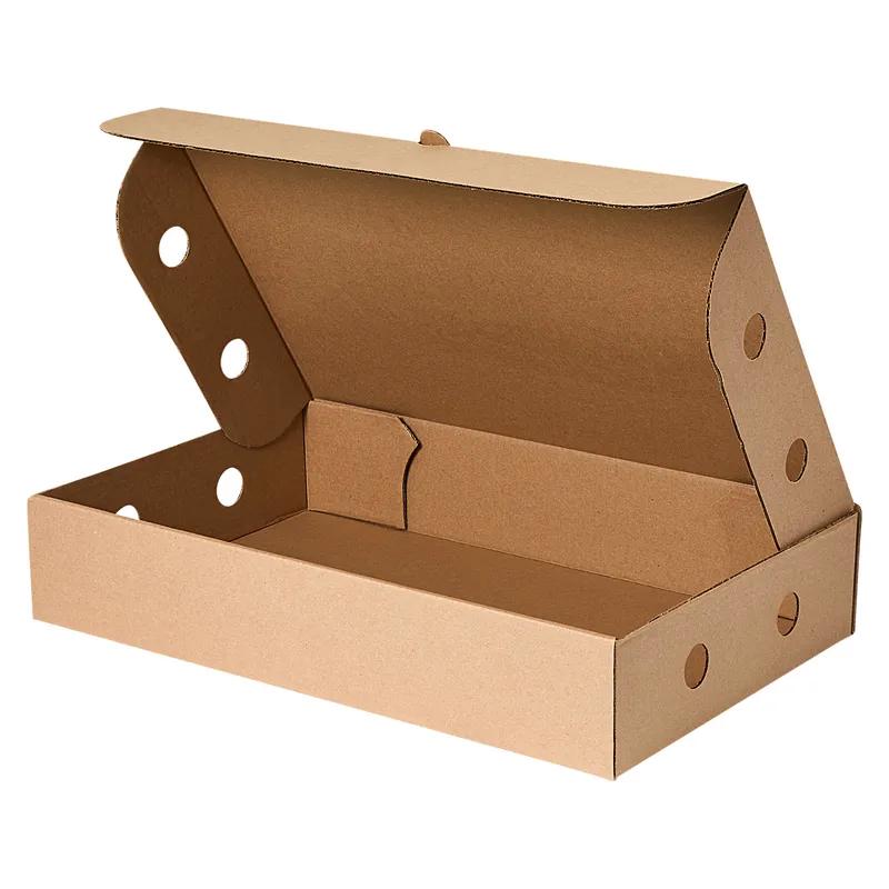 Box 12.75X3.875X20.75 IN Kraft Corrugated Cardboard 32ECT Die Cut Printed 20/Bundle