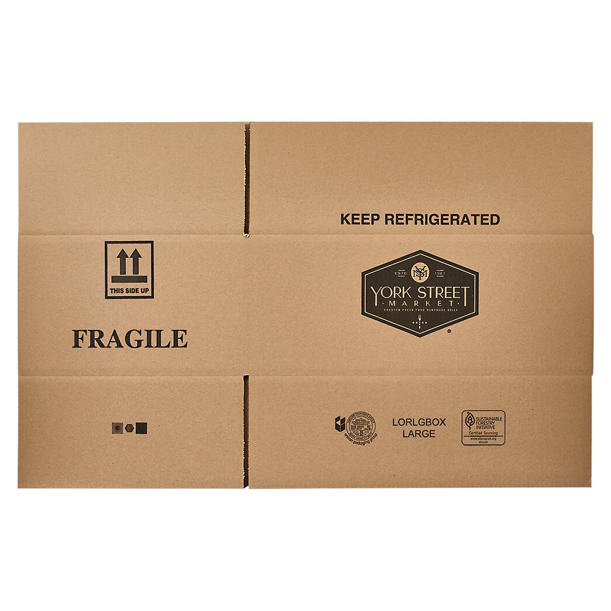 Box Large (LG) 15.625X9.125X23.625 IN Kraft Corrugated Cardboard 40ECT 20/Bundle