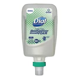 Dial Hand Sanitizer Foam 1.2 L Unscented Clear Refill 3/Case