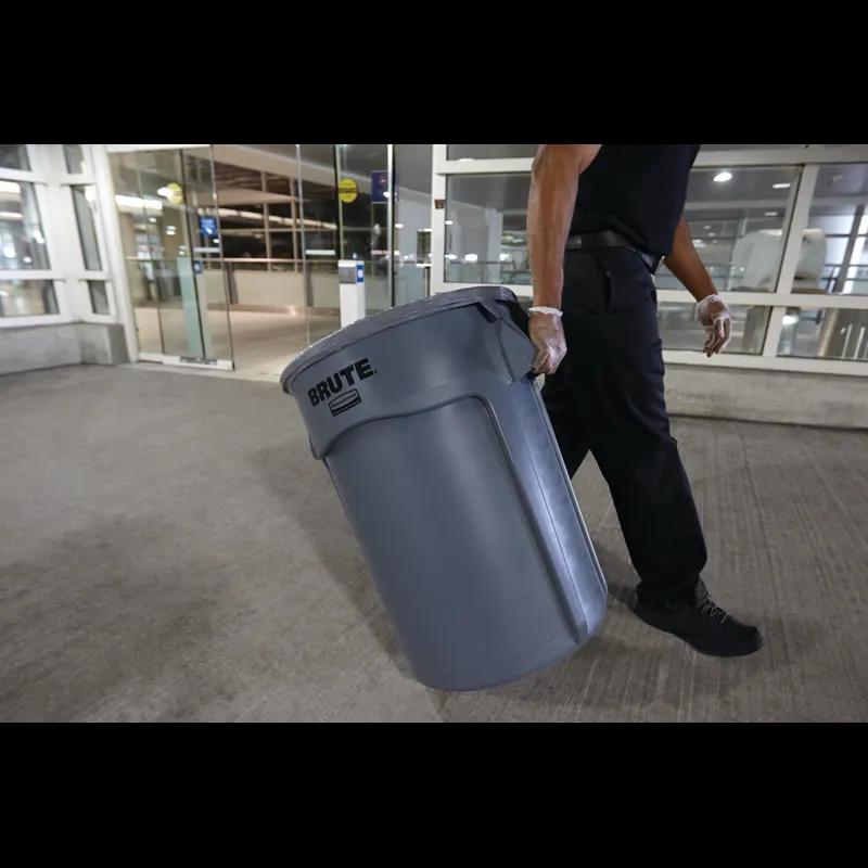 Brute® 1-Stream Trash Can 28.03X24.09X31.3 IN 44 GAL Blue Resin Vented Food Safe 1/Each