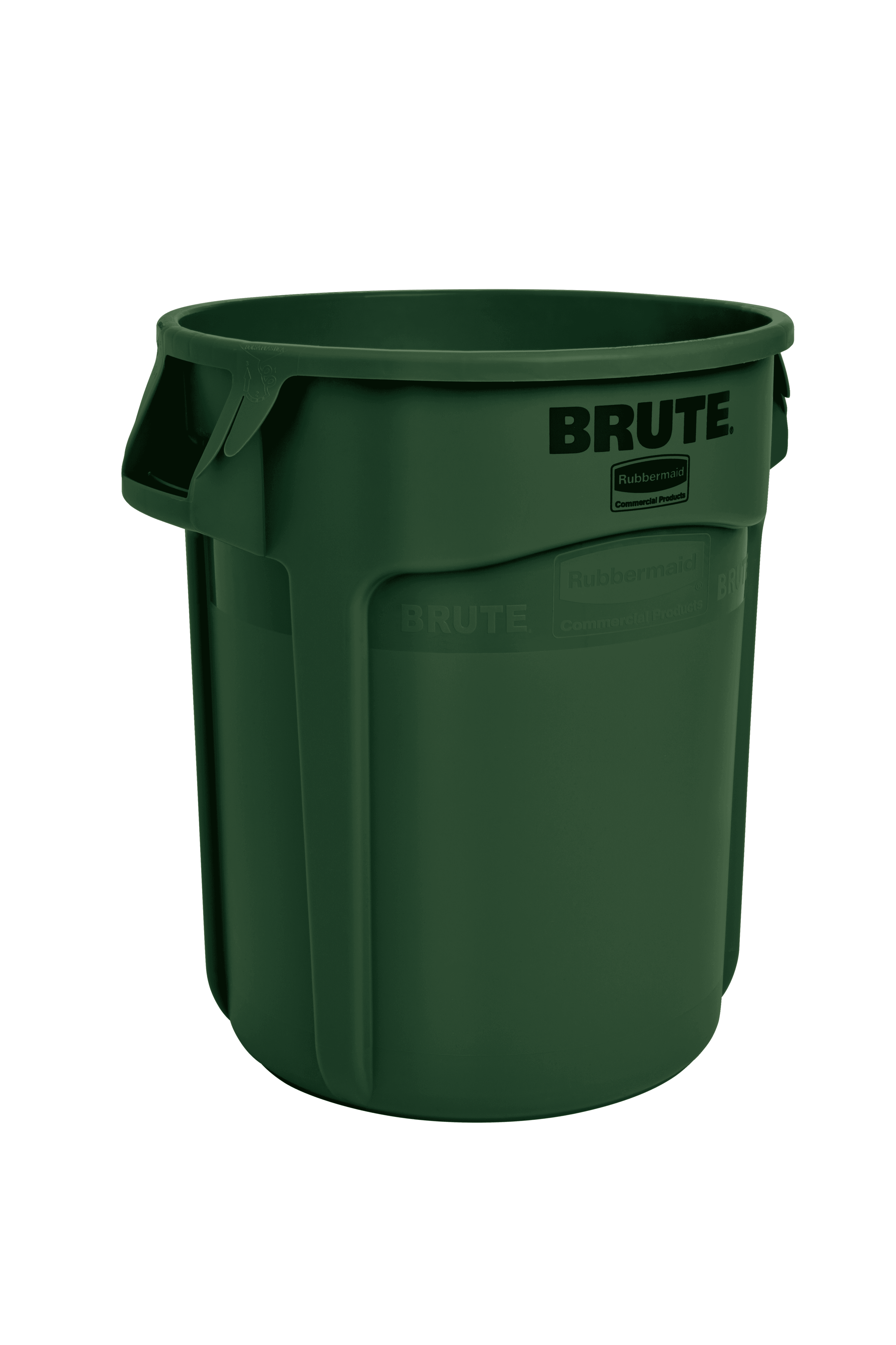 Brute® Trash Can 22.34X19.38X22.88 IN 20 GAL Dark Green Round Resin Vented Without Lid 1/Each