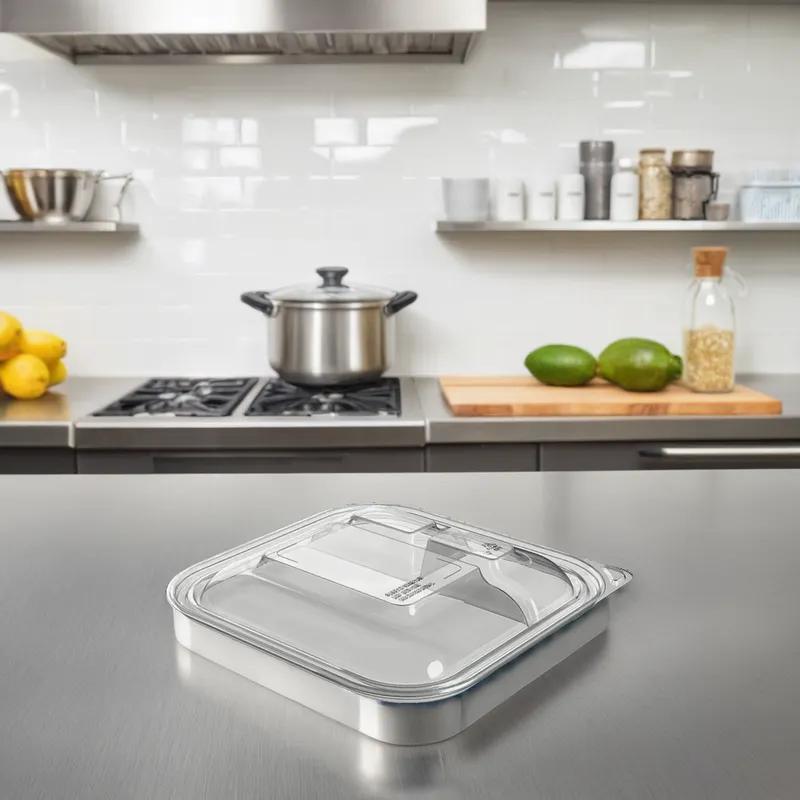 Thermosource Tooling Lid Dome 3 Compartment Clear For Container Anti-Fog 400/Case