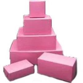 Cake Box 1/2 Size 19.5X14X4 IN Paperboard Pink Rectangle 2 Piece 100/Case