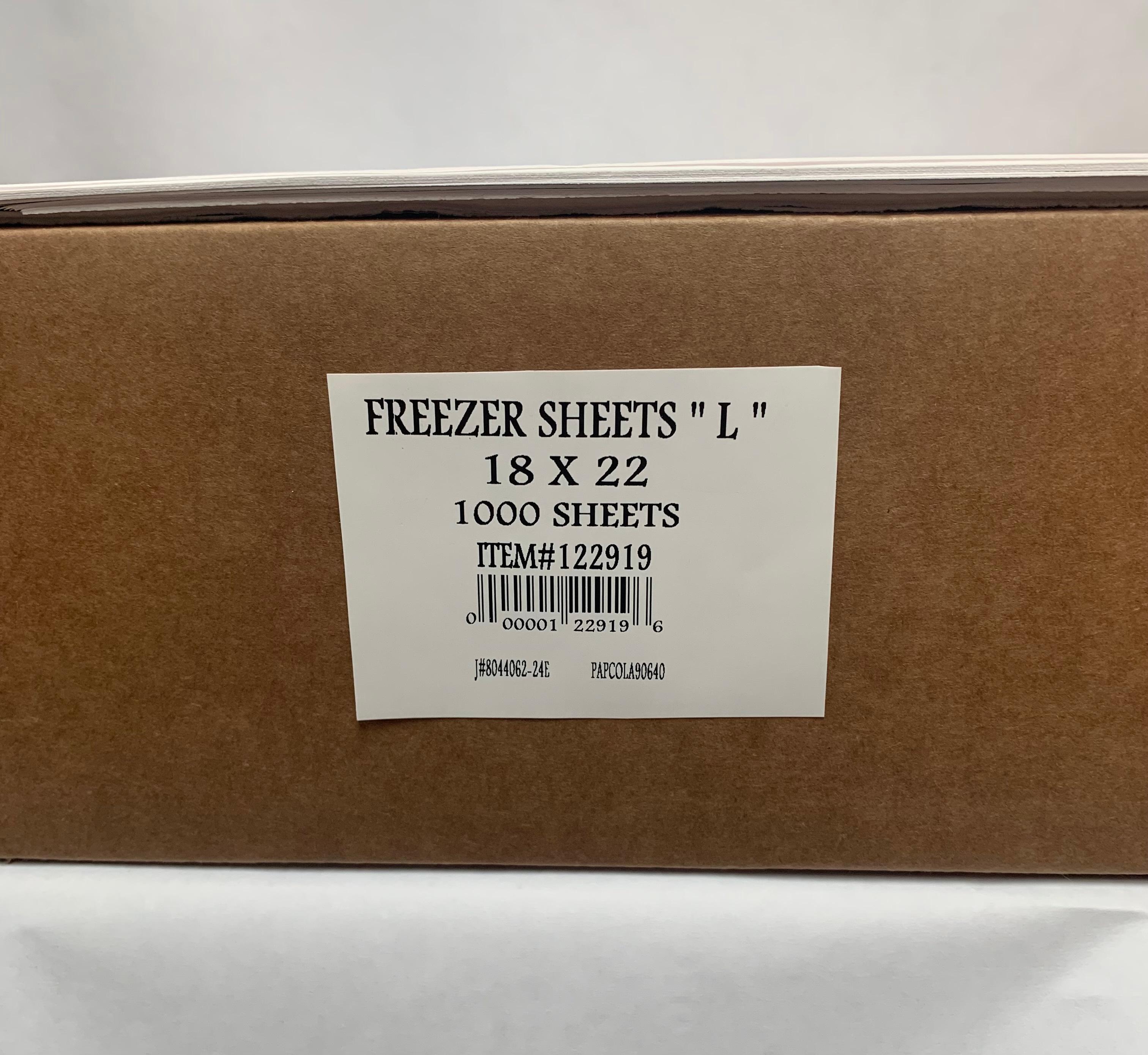 Freezer Paper Sheets 18X22 IN White 1000/Case