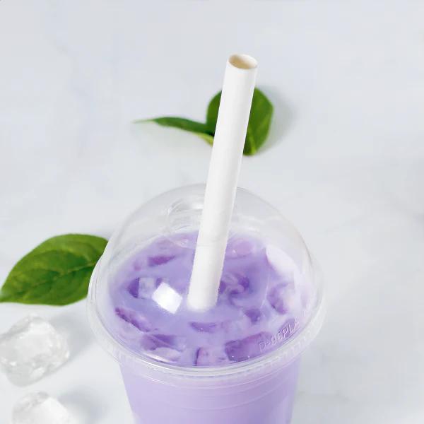 Karat Earth Colossal & Boba Straw 9 IN White Paper Wrapped 40 Count/Box 40 Box/Case 1600 Count/Case