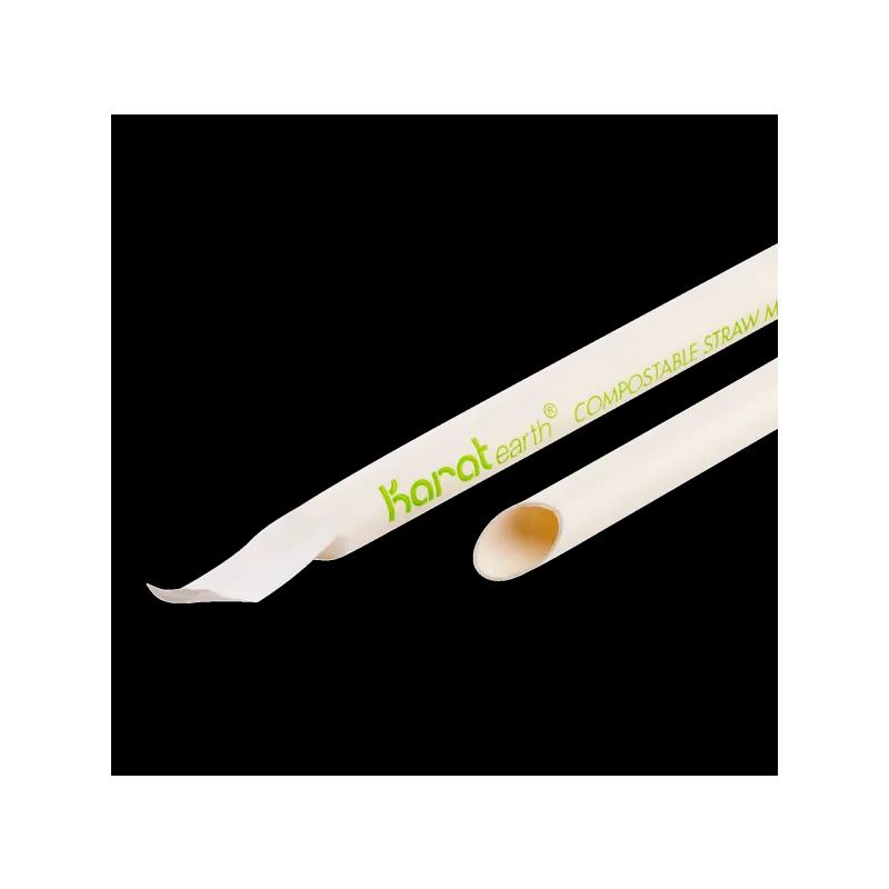 Karat Earth Colossal & Boba Straw 9 IN White Paper Wrapped 40 Count/Box 40 Box/Case 1600 Count/Case
