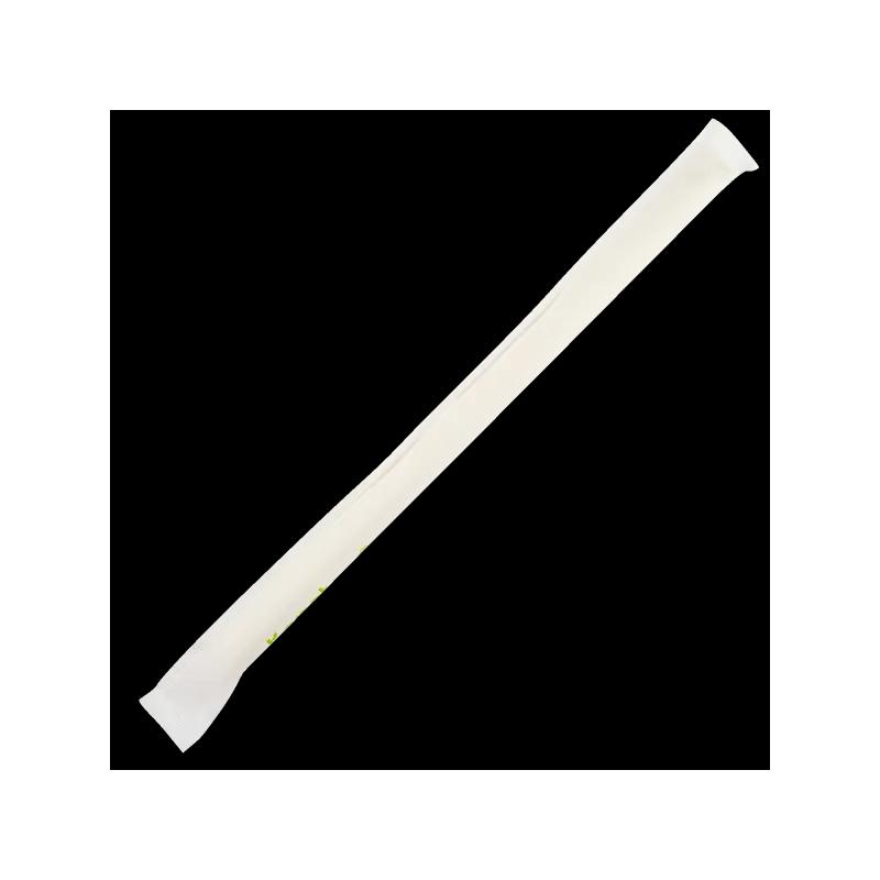 Karat Earth Colossal & Boba Straw 9 IN White Paper Wrapped 40 Count/Box 40 Box/Case 1600 Count/Case