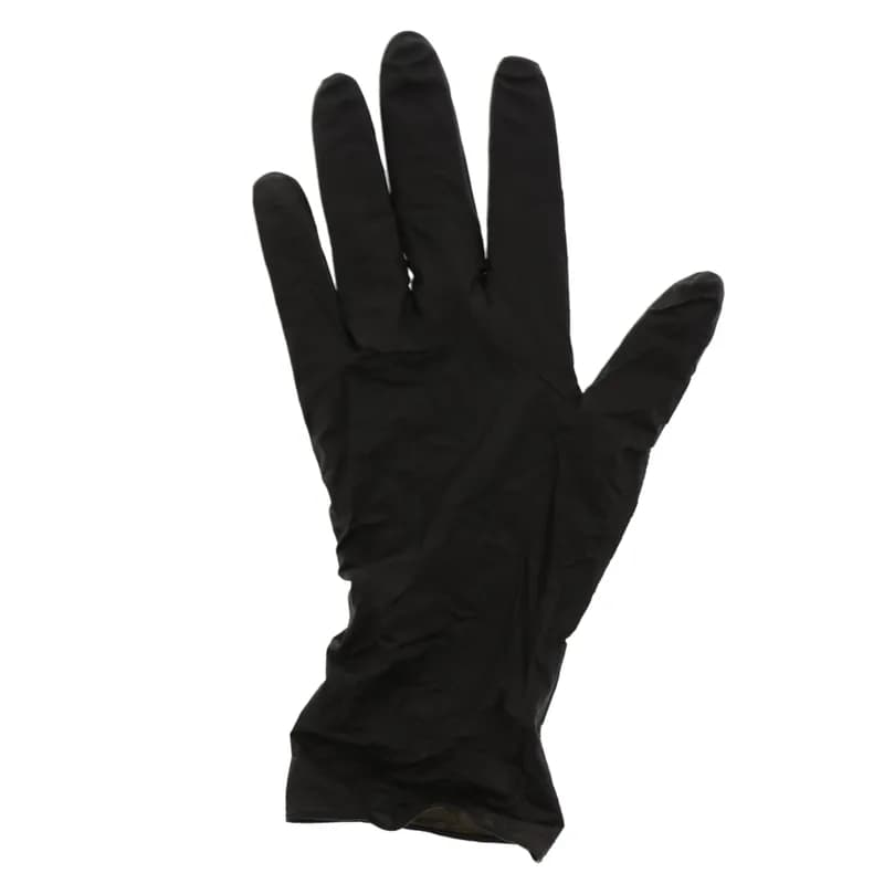 Black Widow Examination Gloves Medium (MED) Black 5.5MIL Nitrile Powder-Free 100 Count/Pack 10 Packs/Case