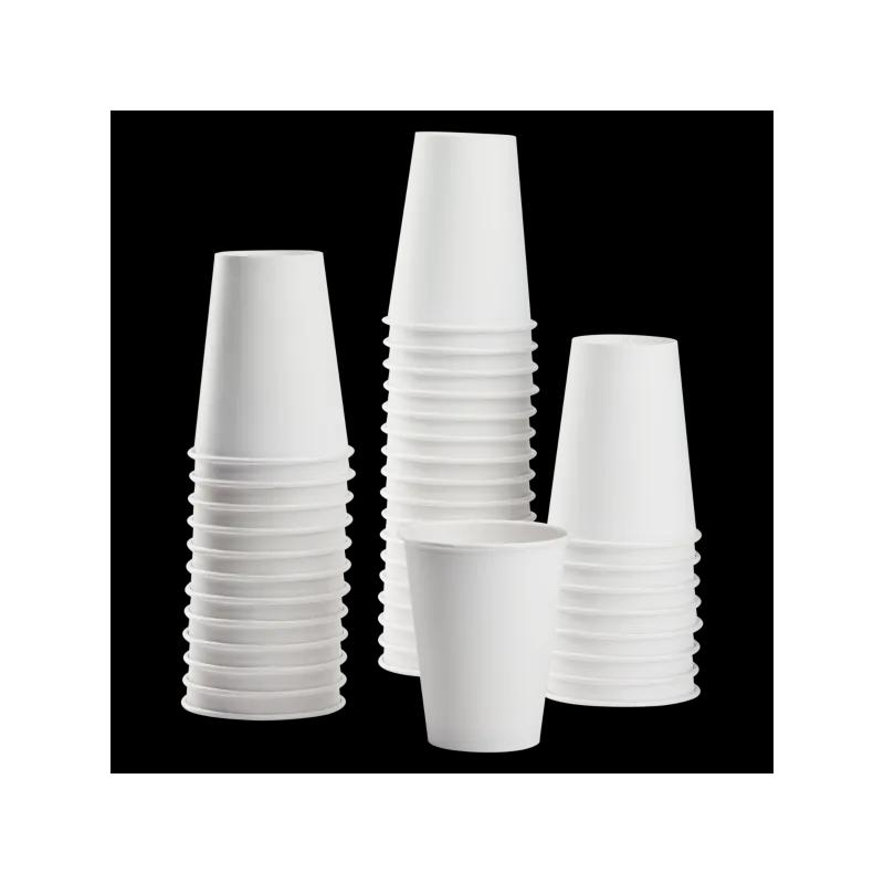 Karat® Hot Cup 8 OZ Paper White 80MM 1000/Case