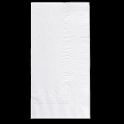 Dinner Napkins 17X15 IN White 2PLY 150 Count/Pack 15 Packs/Case 3000 Count/Case