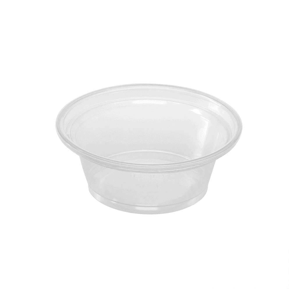 Souffle & Portion Cup 1 OZ PET Clear Squat 2500/Case