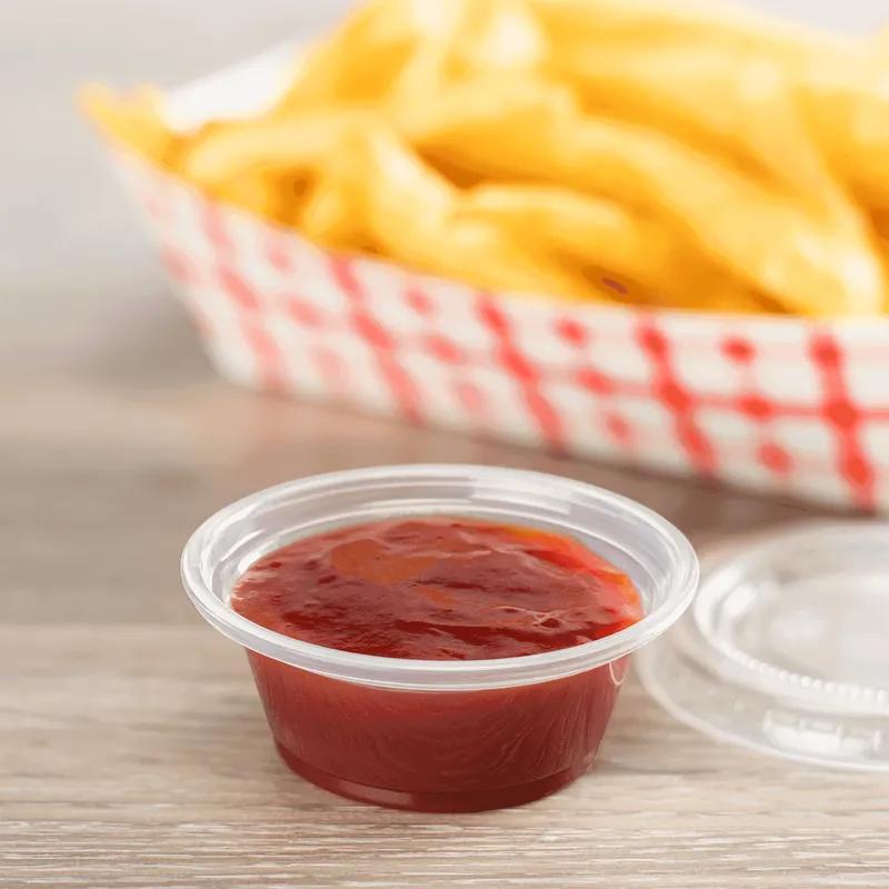 Souffle & Portion Cup 1 OZ PET Clear Squat 2500/Case