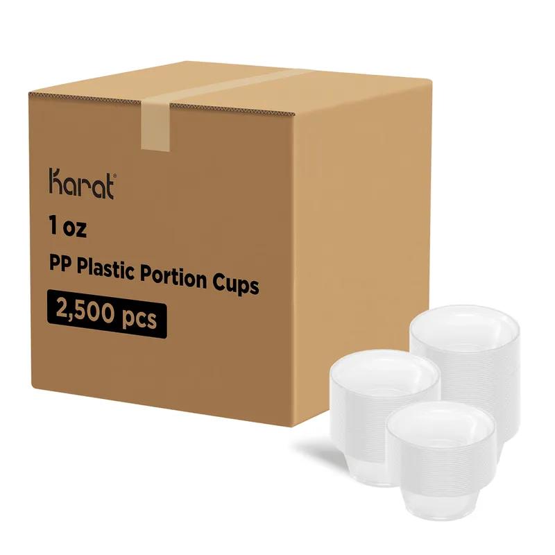 Souffle & Portion Cup 1 OZ PET Clear Squat 2500/Case
