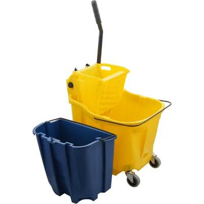 Mop Bucket & Wringer 35 QT PP Side Press Dirty Water 1/Each