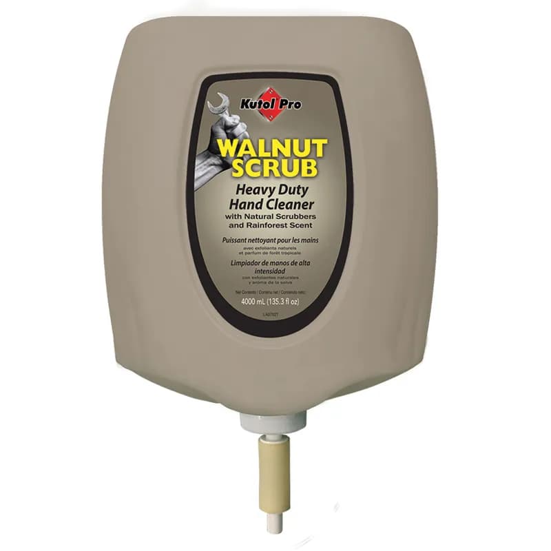 Kutol Pro Walnut Scrub with Natural Scrubbers Hand Cleaner 4 L Natural 2/Case