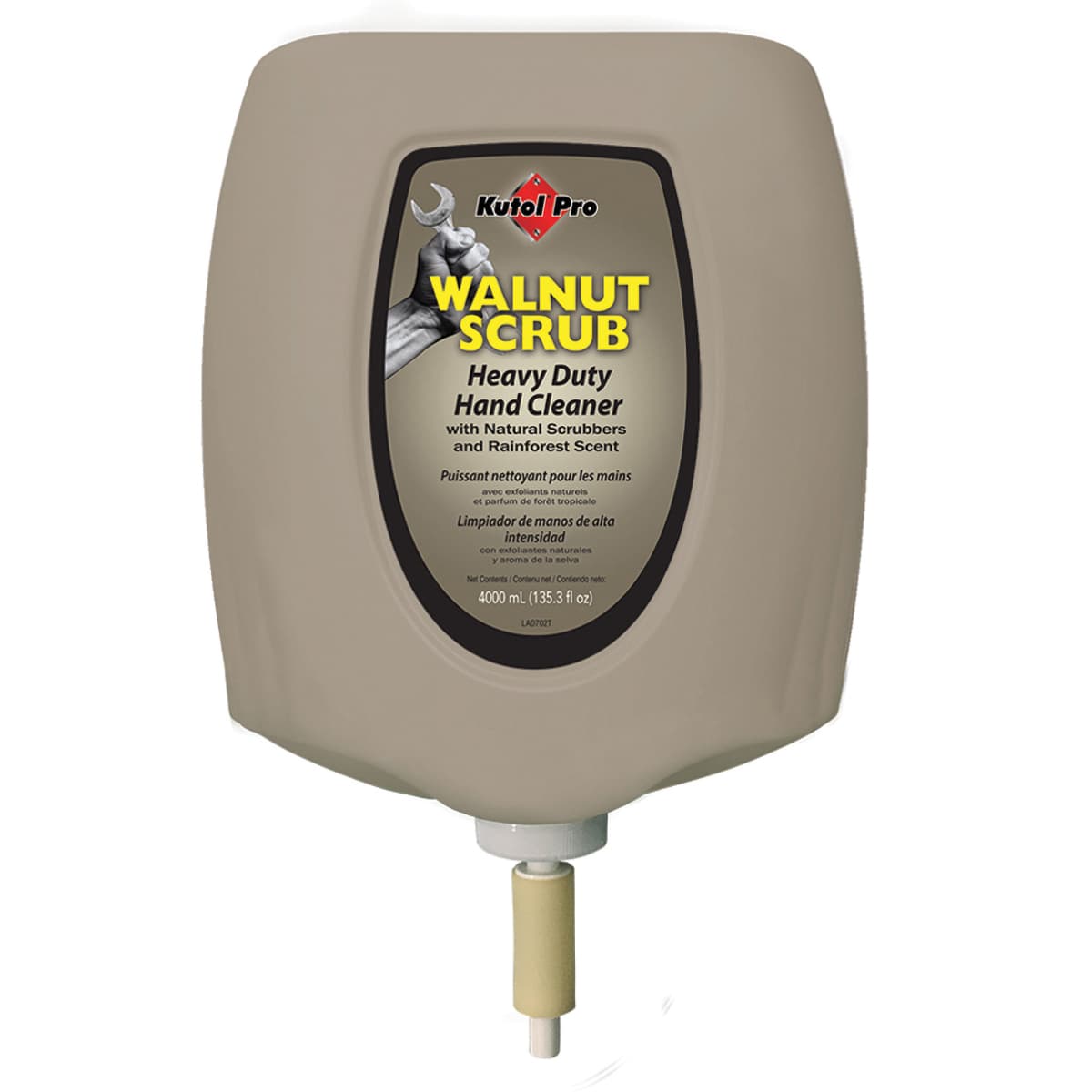 Kutol Pro Walnut Scrub with Natural Scrubbers Hand Cleaner 4 L Natural 2/Case