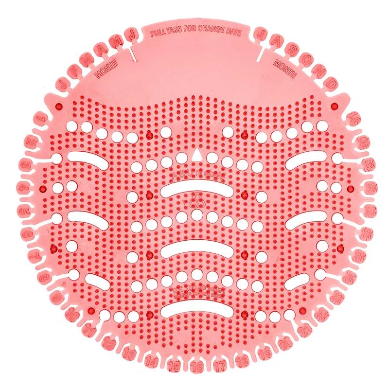 Wave 1.5 Urinal Screen Kiwi Grapefruit Red EVA 7X7X0.09 IN 30-Day Air Care System 10 Count/Pack 6 Packs/Case 60 Count/Case