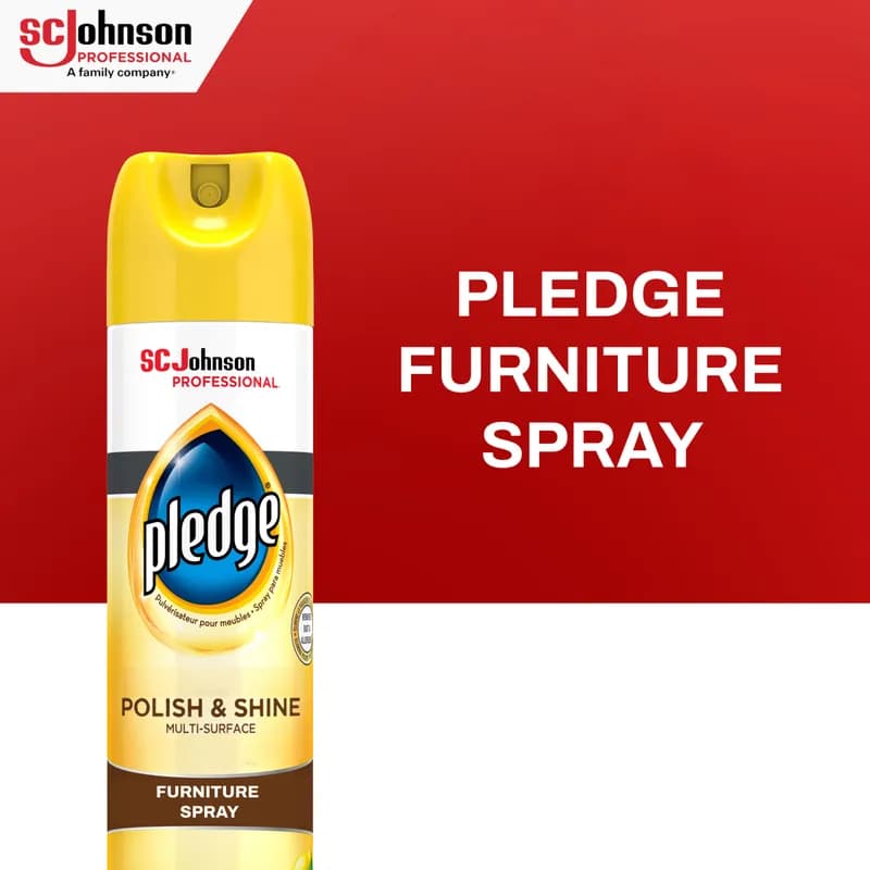 SC Johnson Professional® Pledge® Lemon Furniture Polish 14.2 OZ Multi Surface 1/Each