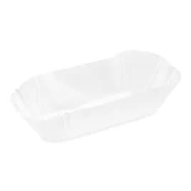 Pan Liner 7X2.875X2.25 IN White Oblong Fluted 500 Count/Pack 4 Packs/Case 2000 Count/Case