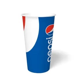 Cold Cup 32 OZ Double Wall Poly-Coated Paper Pepsi 600/Case