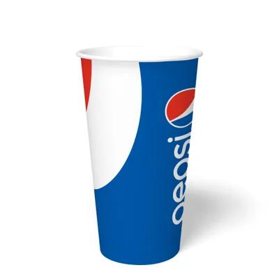Cold Cup 32 OZ Double Wall Poly-Coated Paper Pepsi 600/Case
