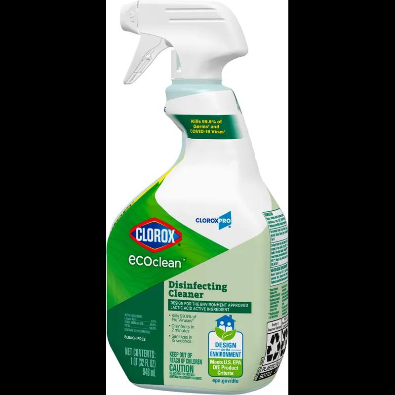 Clorox® EcoClean™ Disinfectant 1 QT Spray 9/Case