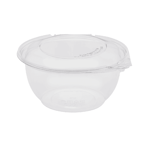 Salad Take-Out Container Hinged With Dome Lid 32 OZ PET Clear Tamper-Resistant 240/Case
