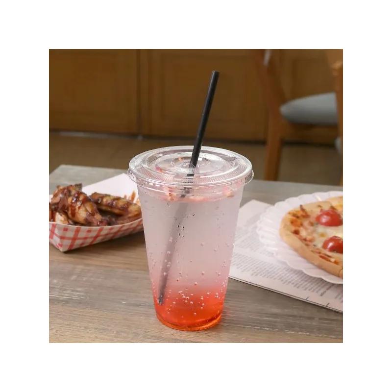Karat® Lid Flat 3.86 IN PET Translucent For 12-14 OZ Cup No Hole 1000/Case