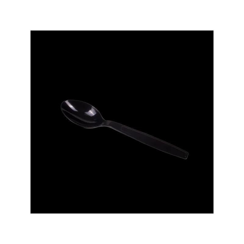 Karat® Teaspoon PS Black Extra Heavy Duty 1000/Case
