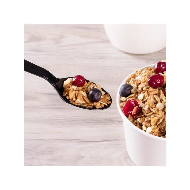 Karat® Teaspoon PS Black Extra Heavy Duty 1000/Case