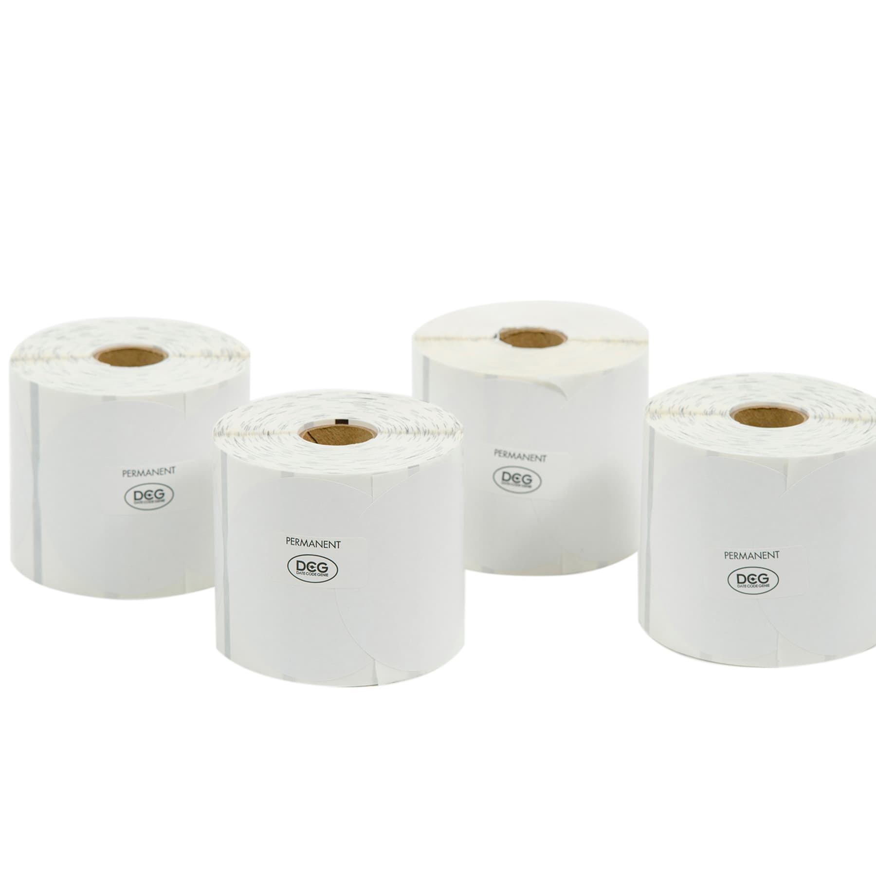 DateCodeGenie® Blank Label 3 IN Round Permanent 500CT 4 Count/Pack 2000 Count/Case