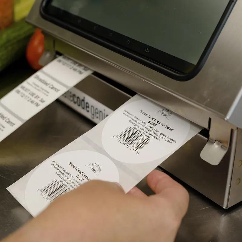 DateCodeGenie® Blank Label 3 IN Round Permanent 500CT 4 Count/Pack 2000 Count/Case