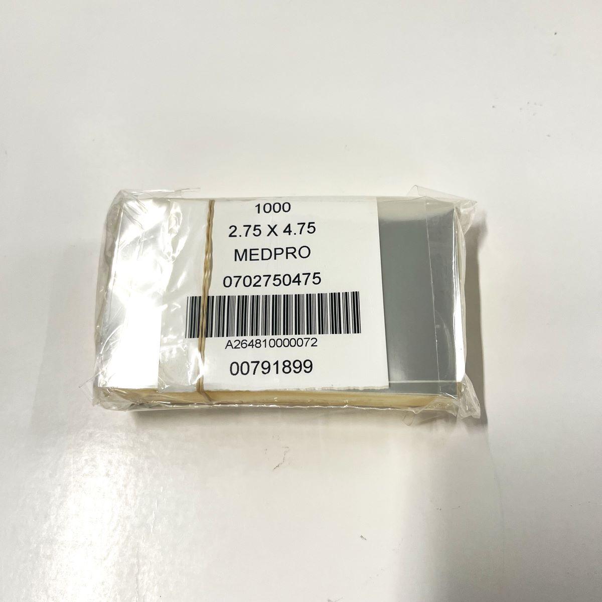 Sheet 2.75X4.75 IN Cellophane PP 10000/Case