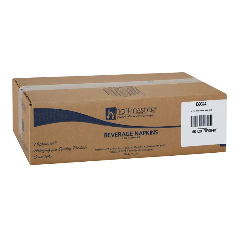 Beverage Napkins Burgundy 2PLY 1000/Case